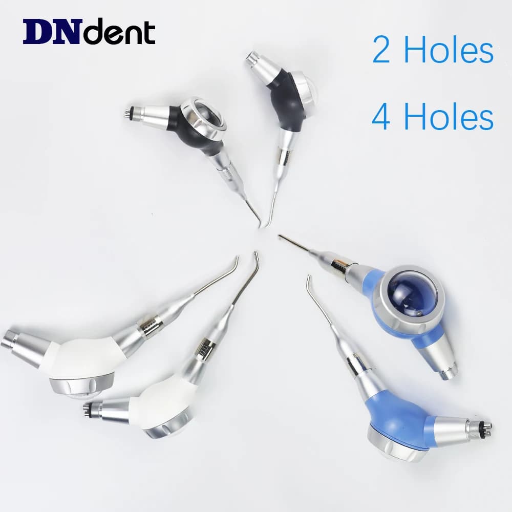 Lucidatore ad aria dentale Sbiancamento dei denti Spray Aria Acqua prophy Jet Flusso d'aria Igiene orale 2 fori/4 fori Strumenti per odontoiatria