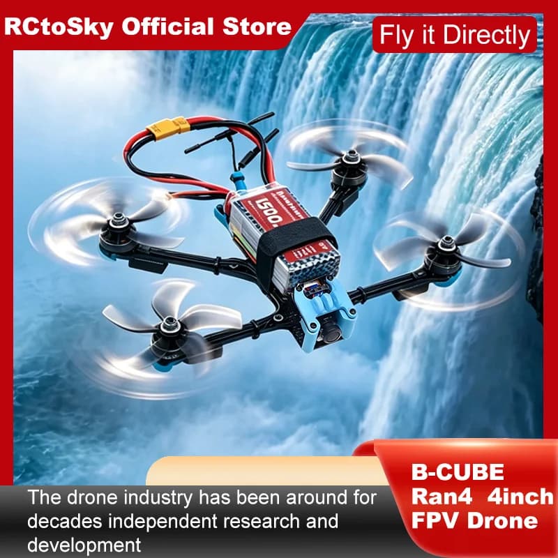 B-CUBE Ran4 4inch FPV Drone Frame Kit Carbon Fiber Racing Drone Quadcopter INAV Beatflight F722 F745 Ardupilot Flight Control