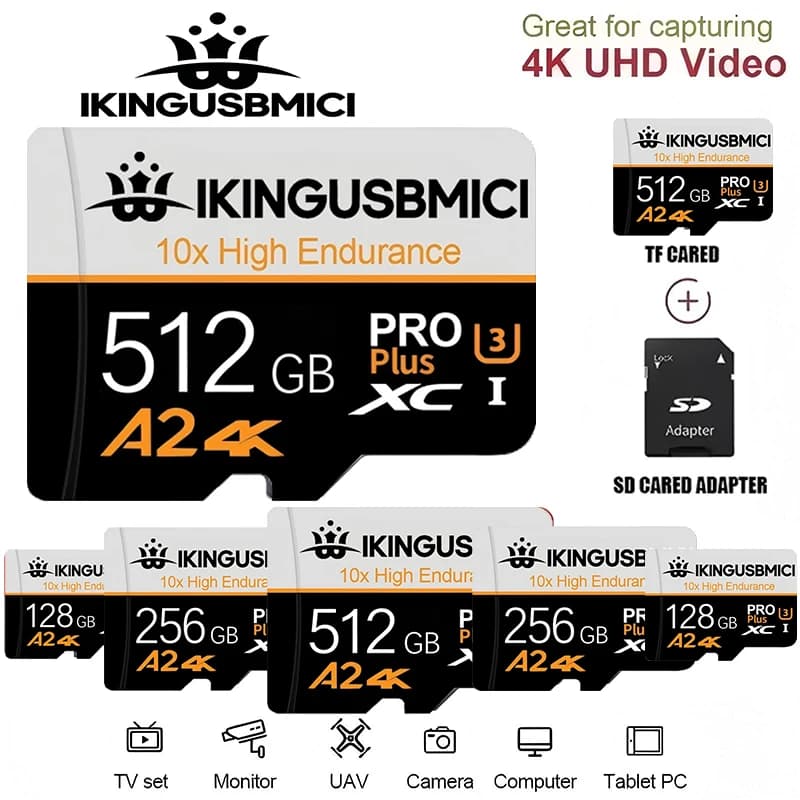 Extreme Micro TF Card 64GB Micro TF TF Memory Card with 100GB Reading Speed Class for Specific Use Memory Storage