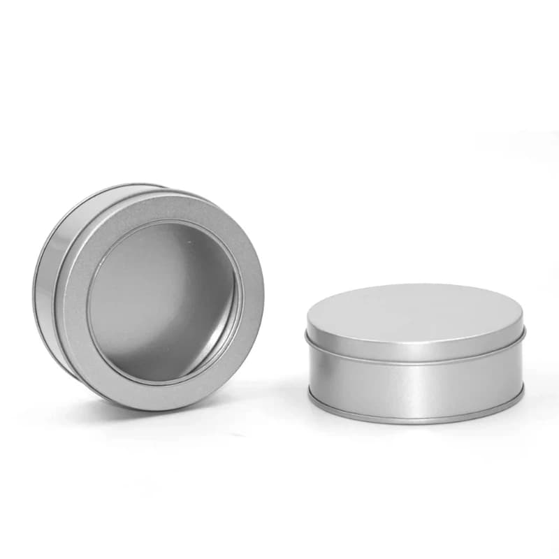 9*2 CM Mini Barattoli di latta di Alluminio di Metallo 50 ml Vuoto Crema Cosmetica Balsamo per le labbra Gloss Cura del Viso Imballaggio Degli Occhi Make Up Organizer 2025