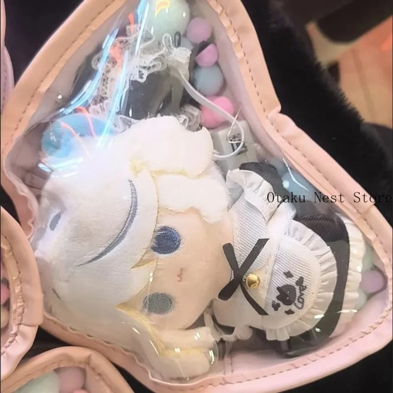 Anime 10cm Genshin Impact Furina Cotton Backpack Charm Keychain Plush Cute Stuffed doll Body Plushie Cosplay Gift