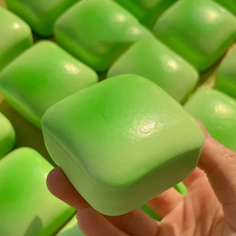 Giocattolo Antistress Squishy a Forma di Pane Quadrato, a Lenta Risalita, Piccolo Toast Sensoriale per Ansia, ADHD, Bambini e Adulti