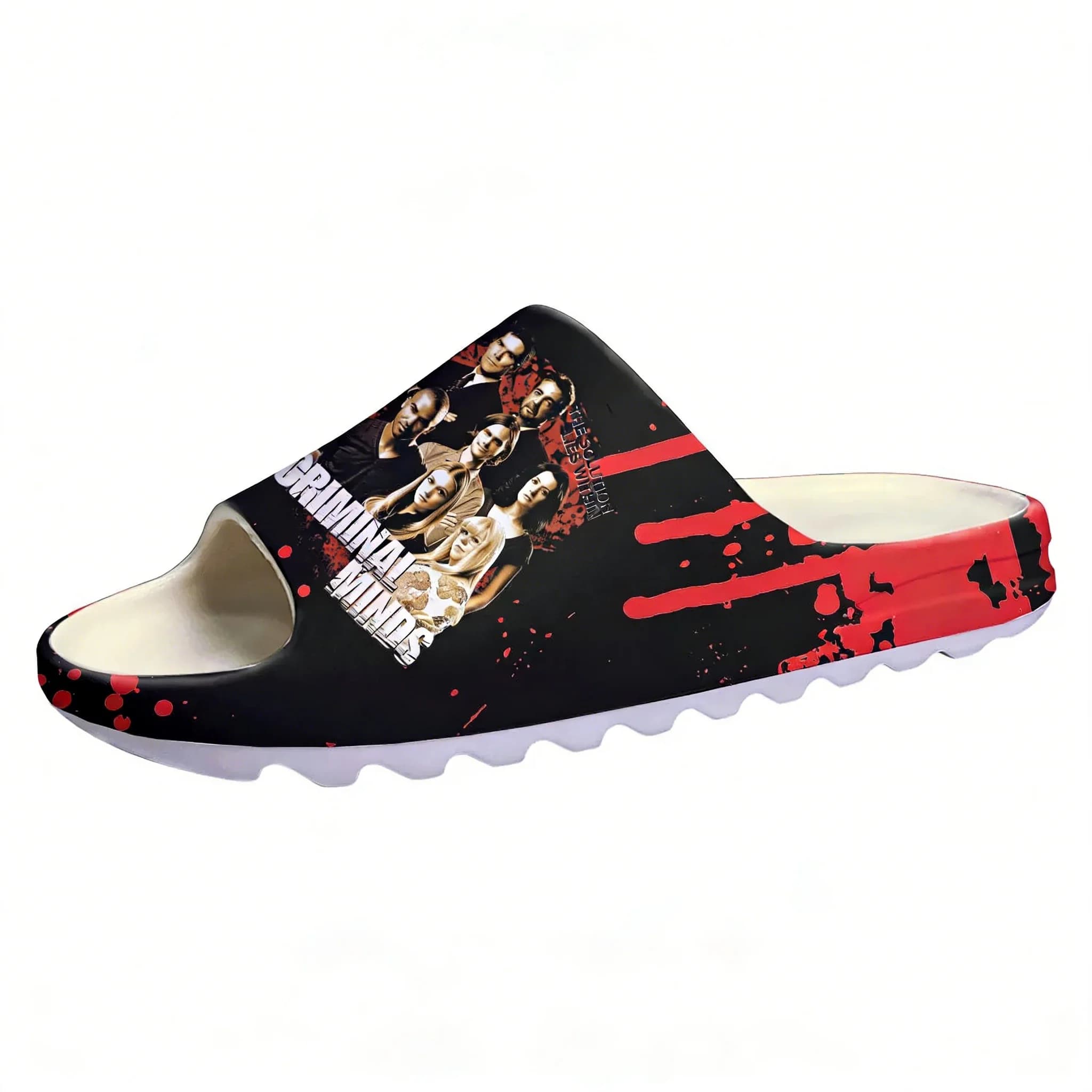 Personalized slippers Criminal Minds with Soft Sole, Home Shoes, Men's Beach and Bath Shoes, Woman and Boy