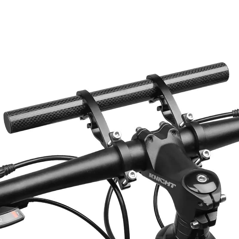 Maniglia integrata per bici Barra di prolunga in alluminio Supporto per telefono leggero per computer da bici Prolunga per manubrio in carbonio durevole da strada