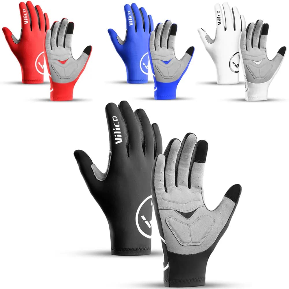 Touch Screen Long Full Fingers half fingers Ice Sports Cycling Gloves MTB Road Bike Riding Racing Women's Bicycle Gloves