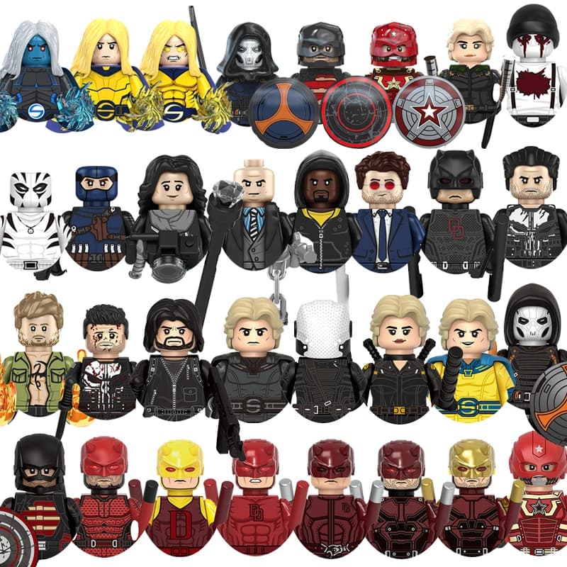 Blocchi Marvel Daredevil, mini personaggi in mattoncini, giocattolo di tendenza, regalo per feste per bambini