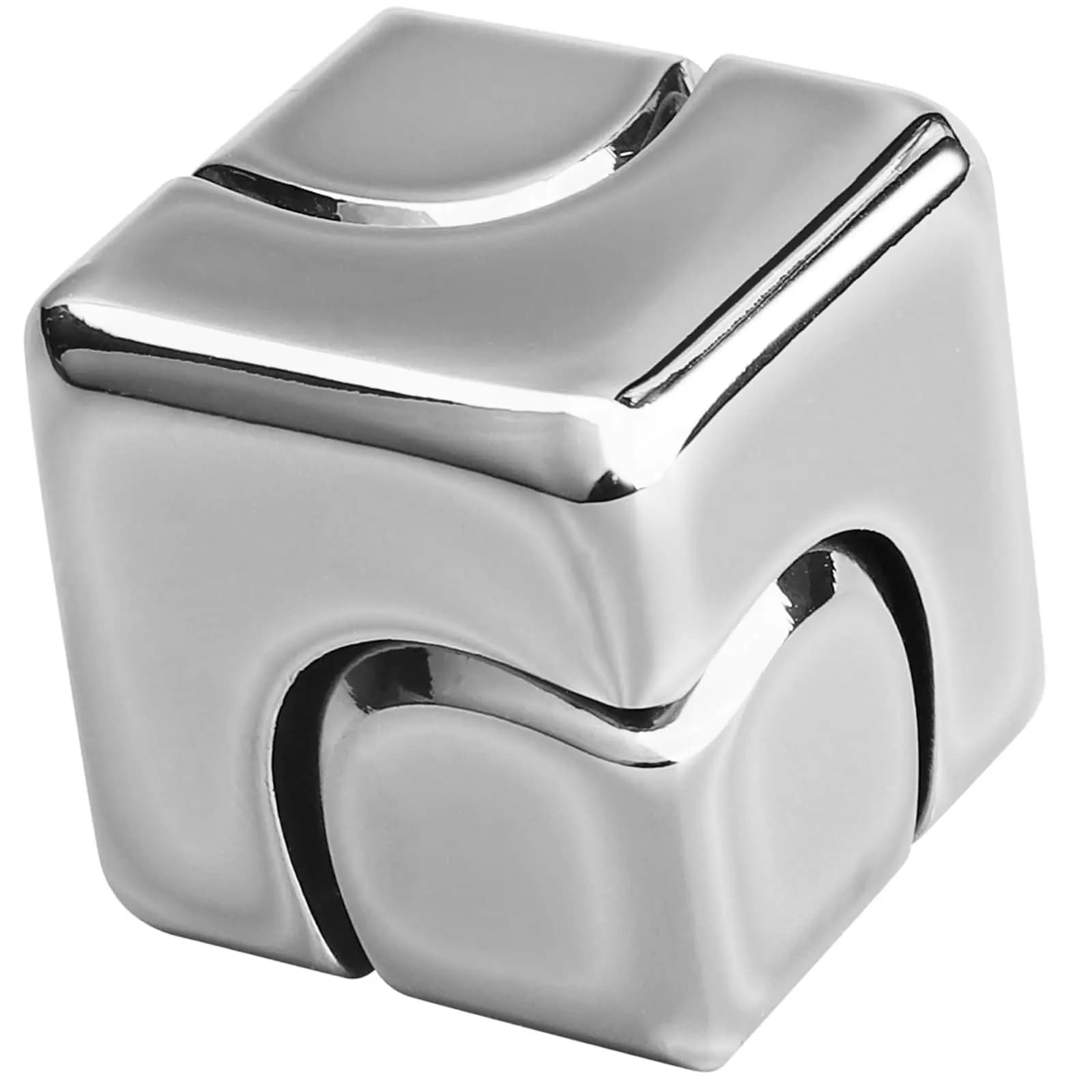 Cubo Metallico Rotante, Giroscopio da Dito, Giocattolo Antistress per Adulti, Spinner Portatile per Ufficio, Casa e Viaggio, Regalo di Natale