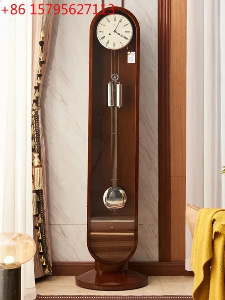 Orologio a Pendolo Hermle Moderno e Minimalista, Stile Europeo, in Legno Massiccio, Classico Orologio da Terra
