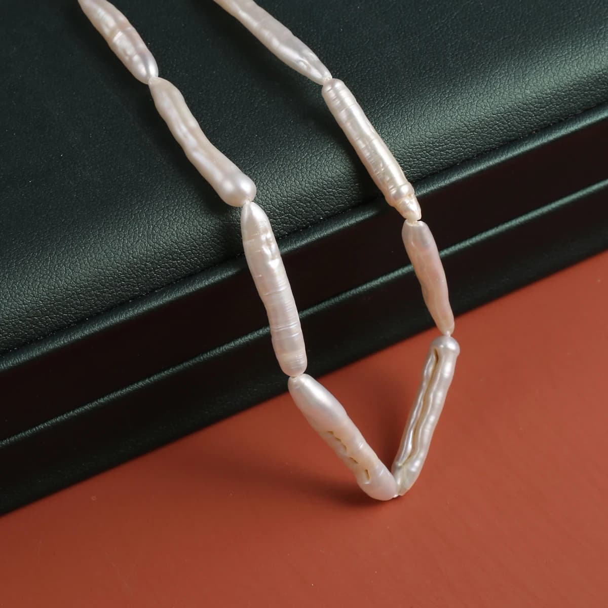 Perle d'acqua dolce naturali con forme allungate irregolari, perline per la creazione di gioielli, collane fai da te, bracciali, accessori, regali