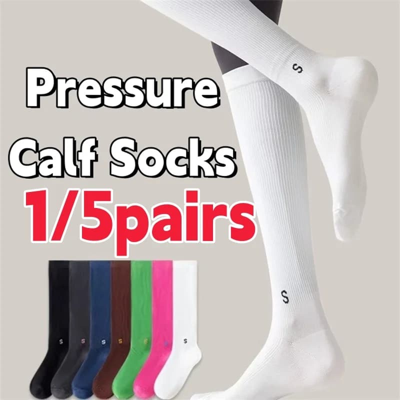 Pressure socks for calves Compression socks for women Exercise Fitness Yoga Racing Racing for knee jump