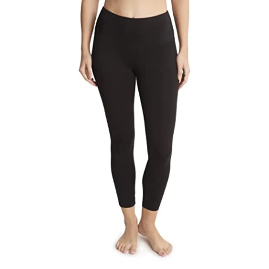 Leggings basic da donna in cotone elasticizzato 7/8