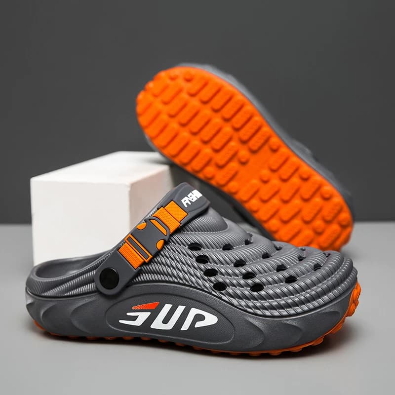 Ciabatte da uomo per interni, bagno, tempo libero, casa, sandali in EVA, lusso, antiscivolo, infradito, da esterno, spiaggia, leggere, unisex, con plateau