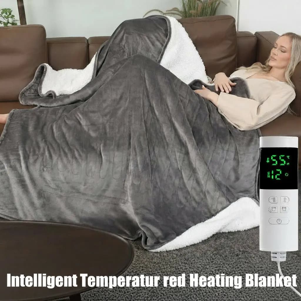 Coperta elettrica Ricarica USB Conservazione del riscaldamento intelligente Coperta calda invernale per uso domestico per interni Tappetino riscaldante portatile