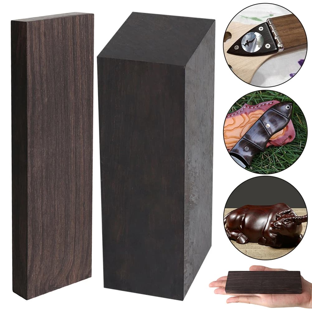Blocchi di legno per intaglio in ebano Accessori per chitarra 120x40x10/50mm Blocco di legno Blocco di legno non finito per intaglio fai-da-te
