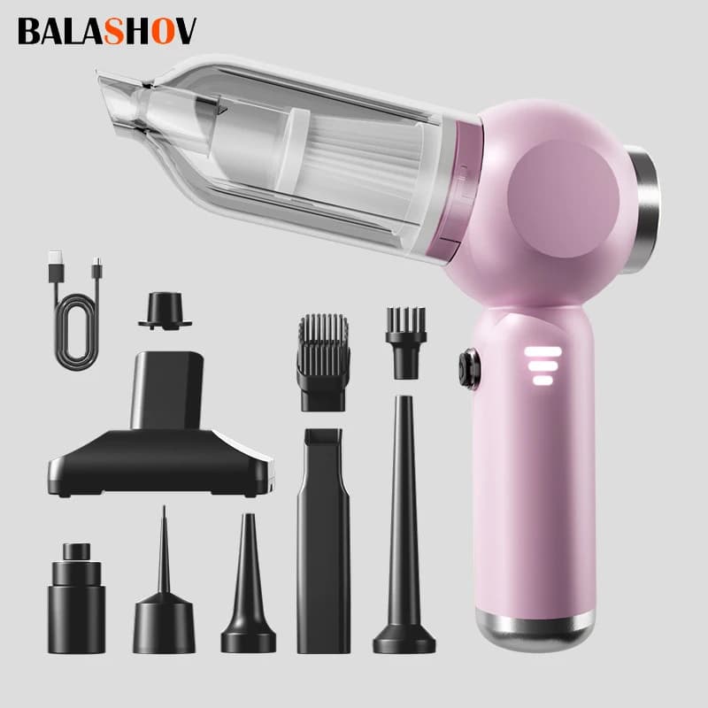 Portable Vacuum Cleaner without Brushes for Cars and Homes Portable Vacuum Cleaner, Powerful Mini Vacuum Cleaner for Cars Pet Hair Absorber