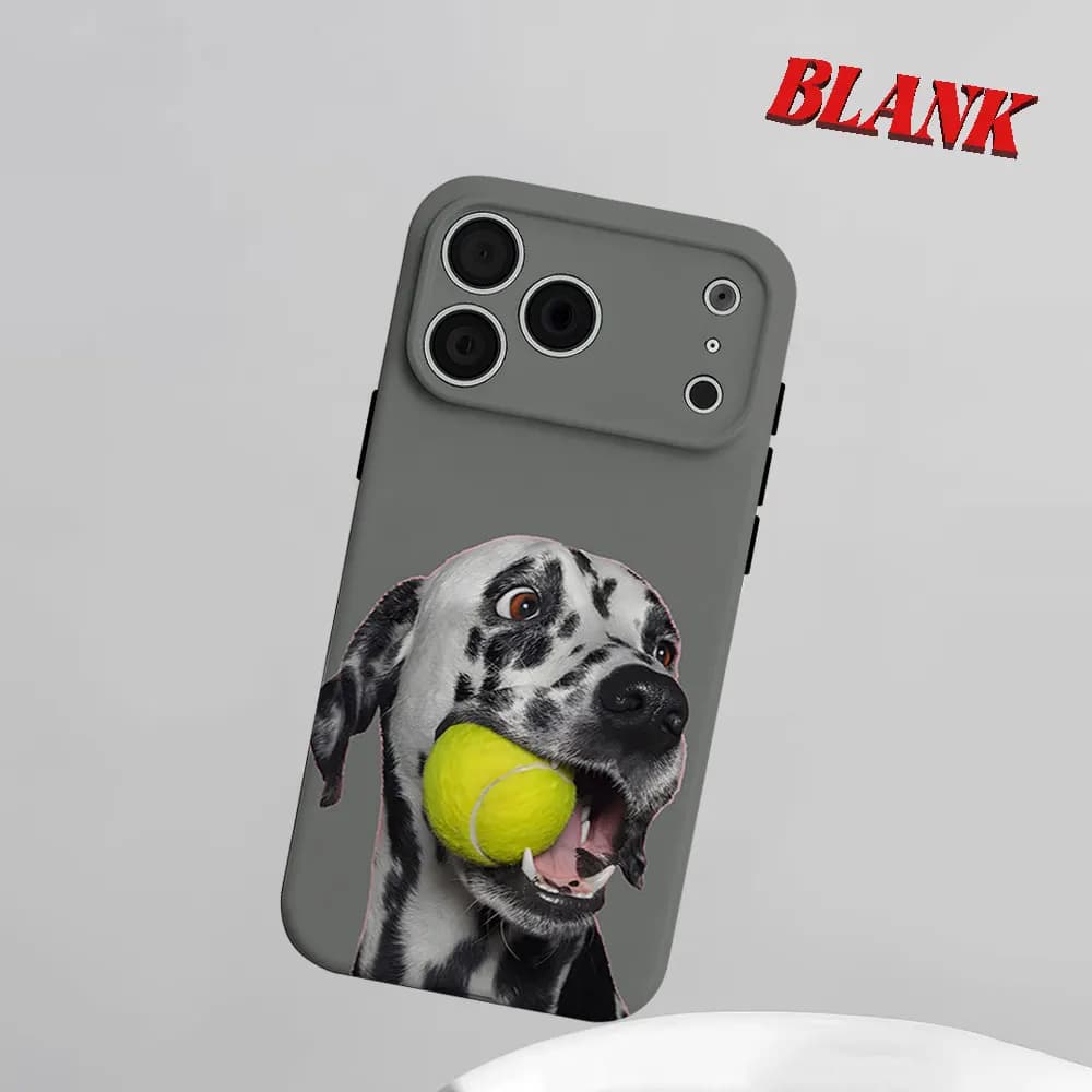 Custodia per telefono 2-in-1 con motivo Dalmata e Pallina da Tennis per iPhone 17 16 15 14 13 Pro Max Air 16e, Cover Rigida in PC con Bumper e Motivo Floreale INS