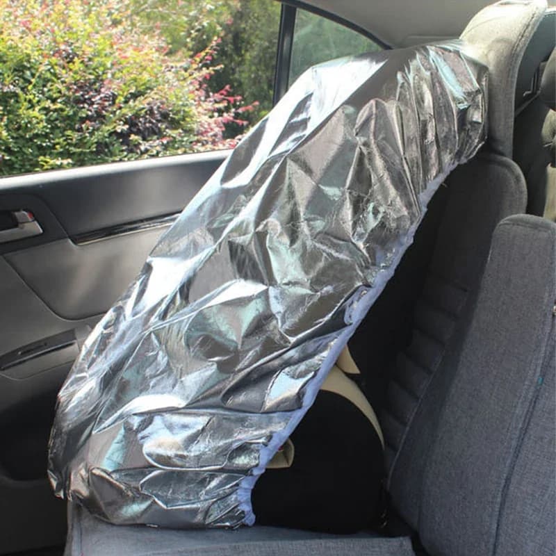 Parasole per sedile auto in alluminio 80x108 cm per copertura protettiva isolante antipolvere per neonati/bambini