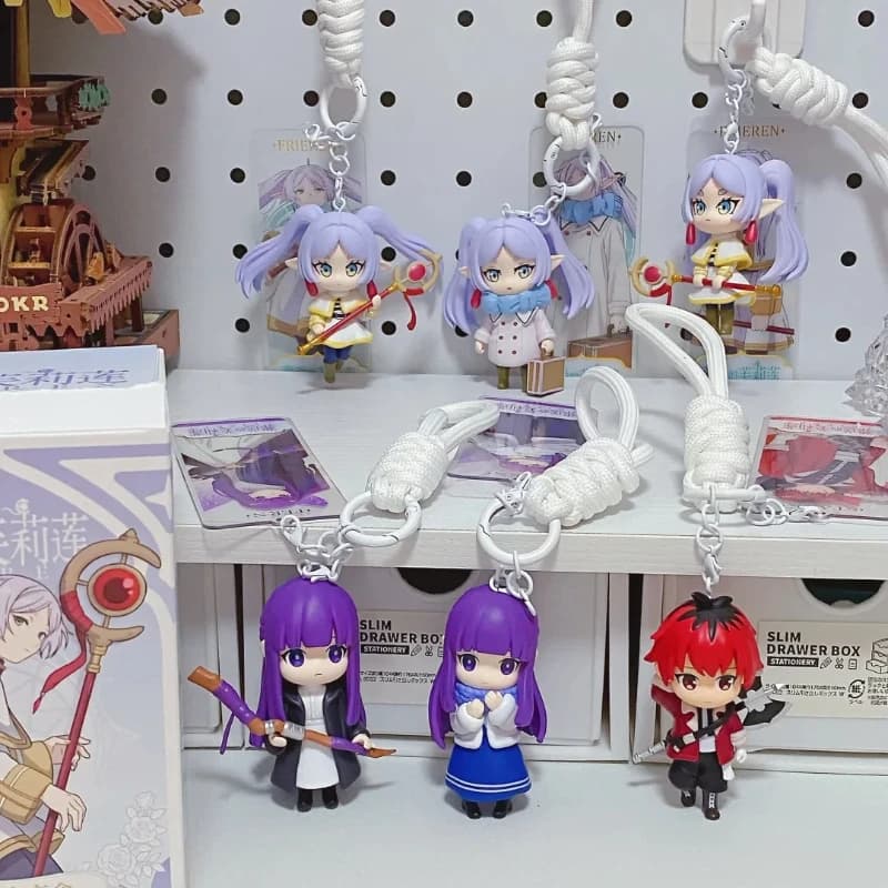 Portachiavi Ufficiale Frieren Beyond Journey's End Chibi - Blind Box con Figurina Anime, Ciondolo da Borsa, Regalo da Collezione per Fan Anime e Ragazze