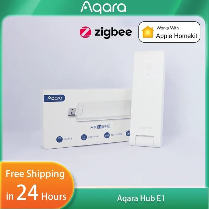 Hub Gateway Aqara E1 Originale, Ripetitore Zigbee 3.0, Controllo Remoto, Sistema Casa Intelligente Compatibile con Matter, Mijia, Apple HomeKit APP