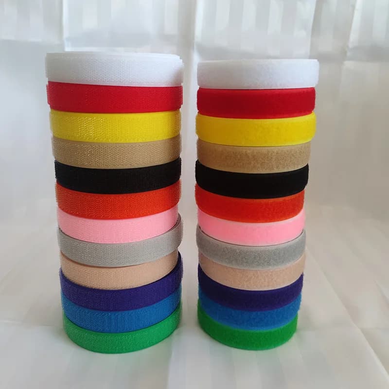 1/3/5/24M di Lunghezza Cucire su Gancio e Anello Colore 20mm Tessuto Non Adesivo di Fissaggio Nastro Interbloccato Strisce di Nylon Appiccicoso FAI DA TE 20mm