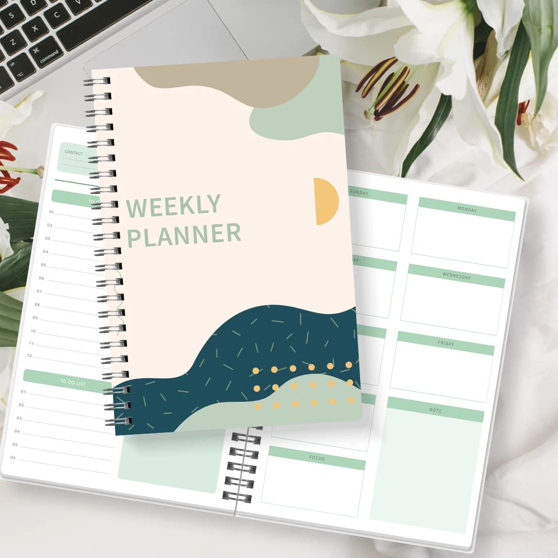 A5 2025 Planners Spiral Notebook 52 Weeks Daily Weekly Agenda Student Schedule Stationery Office School Supplies