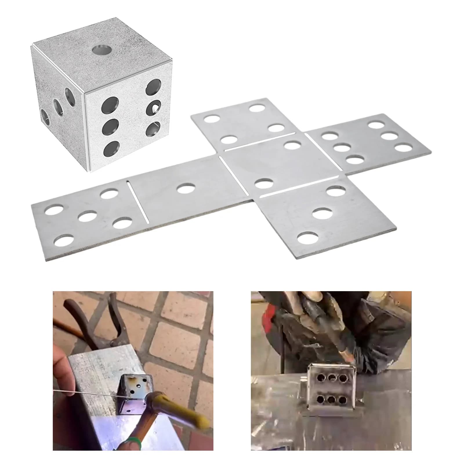 Tavola per esercitazioni di saldatura MIG TIG, coupon per progetti creativi, coupon di saldatura quadrati, kit per pratica di saldatura, formazione sul saldatura