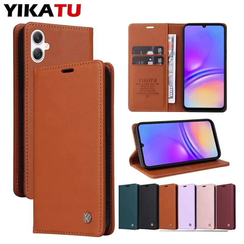 Flip Leather Case For Samsung Galaxy S25 S22 S23 S24 Ultra S20 S21 FE S8 S9 Plus S10 Magnetic Wallet Satnd Book Cover