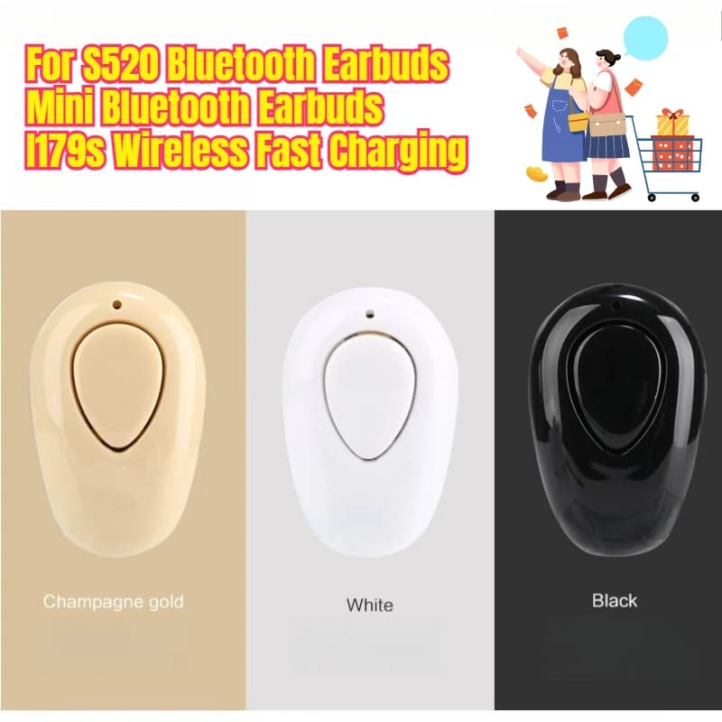 Per auricolari Bluetooth S520 Mini auricolari Bluetooth I179s Ricarica rapida wireless