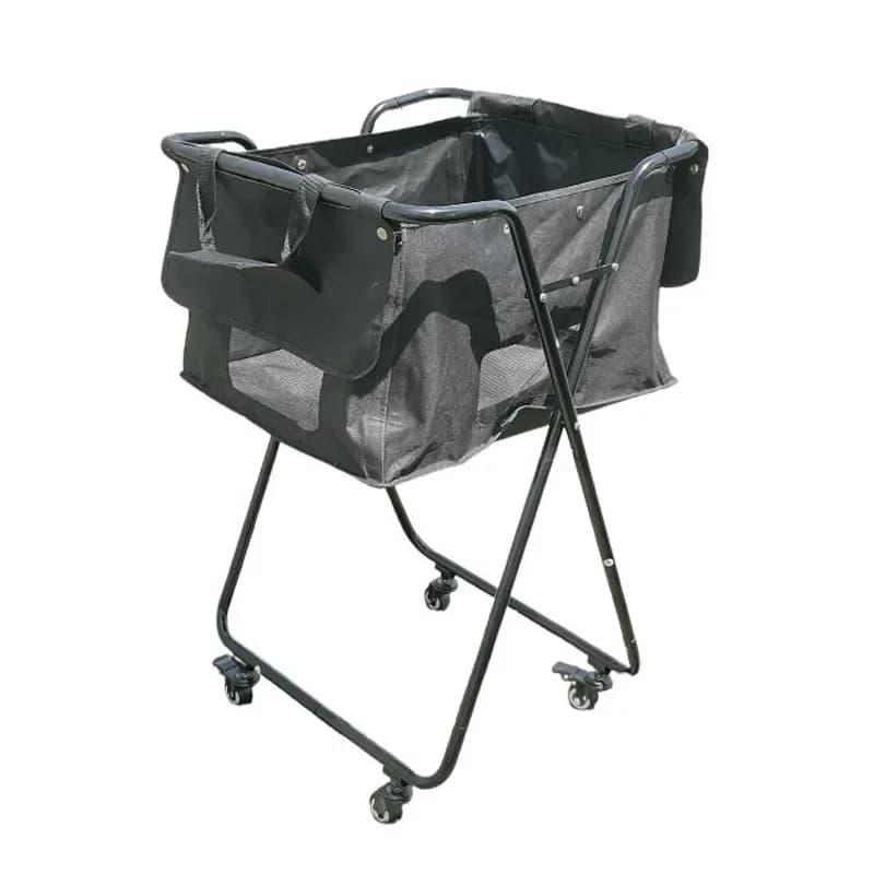 Multifunctional collection cart, portable folding tennis ball storage cart c