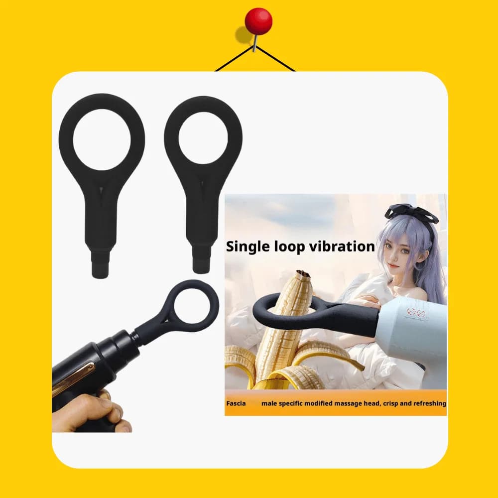Changing Gun Fun Adapter Soft Silicone Self-Defense Sexual Toys for Men Foam Roller Massage Head Interesting experiences
