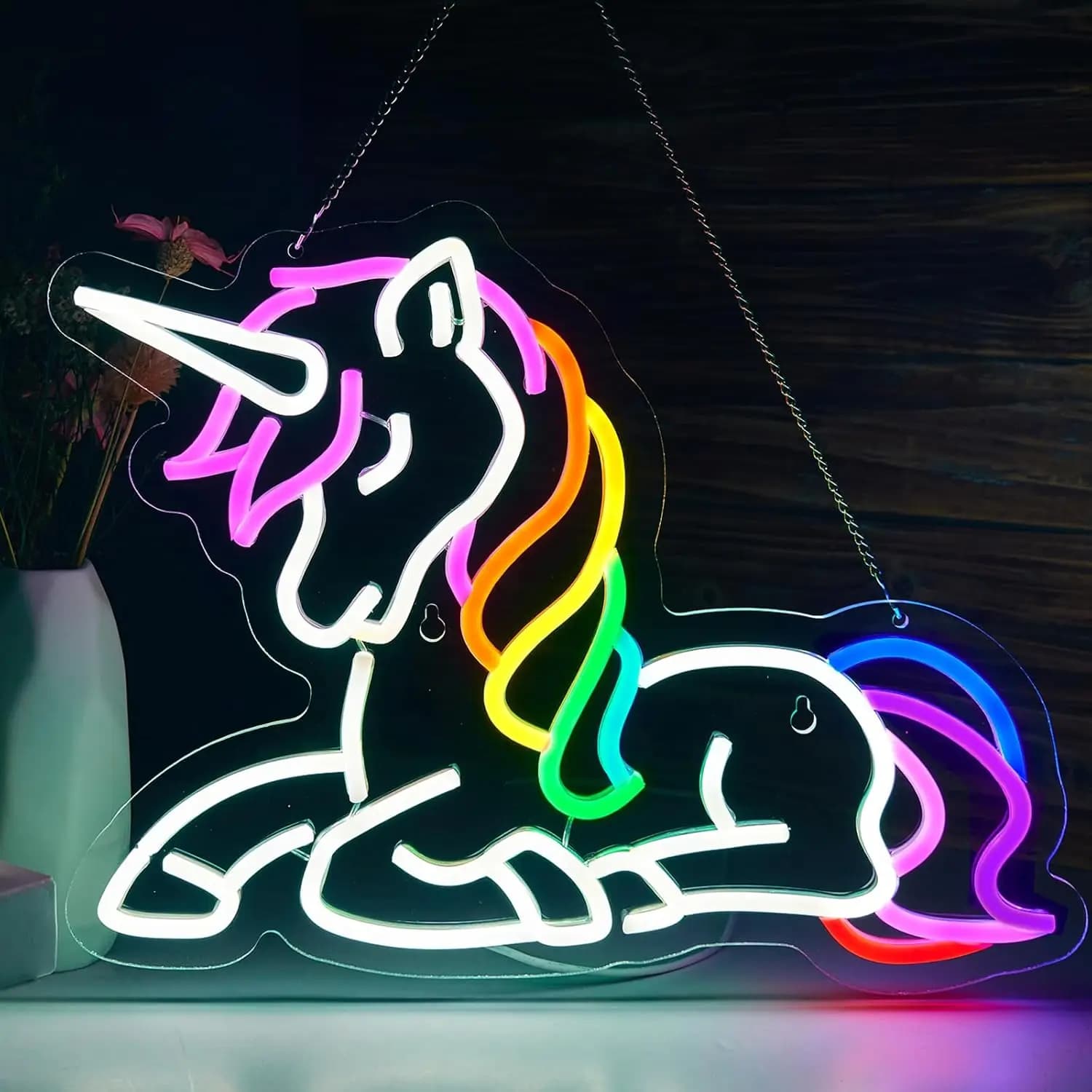 Lampada da parete artistica con insegna al neon, luce LED alimentata tramite USB per cameretta bambini, bar, matrimoni, feste, decorazione camera da letto, regalo di compleanno, luce notturna