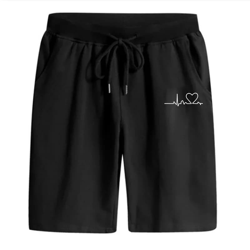 Men's Sweatpants Printing Casual Short Trouser Outdoors Jogging Sports Cycling Clothing Street Fashion Half Pants Summer Shorts