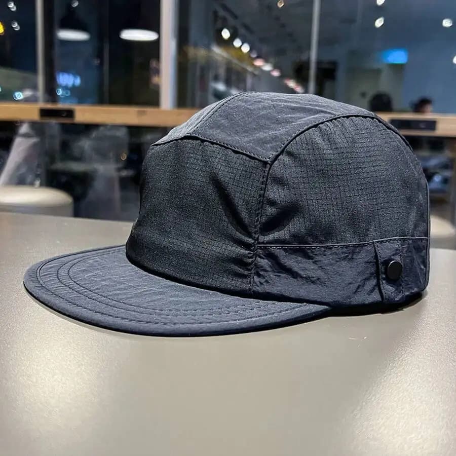 Cappello da Sole a Visiera Piatta ad Asciugatura Rapida Unisex, Berretto da Escursionismo a Cinque Pannelli Traspirante e Regolabile