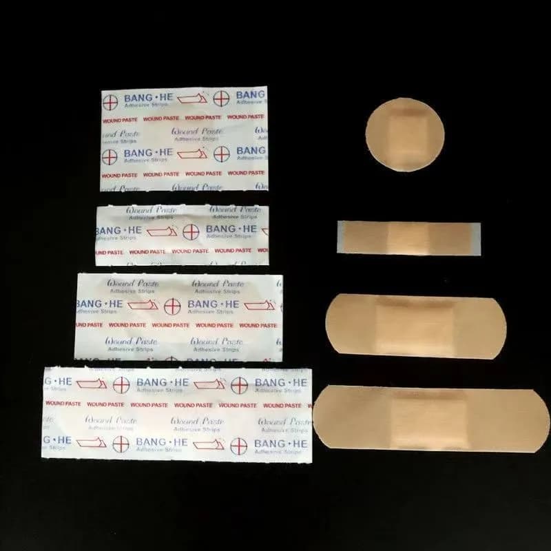 100 pz/set cerotto traspirante per cerotti di primo soccorso di emergenza badge adesivi impermeabili cerotto per medicazione a forma di striscia rotonda