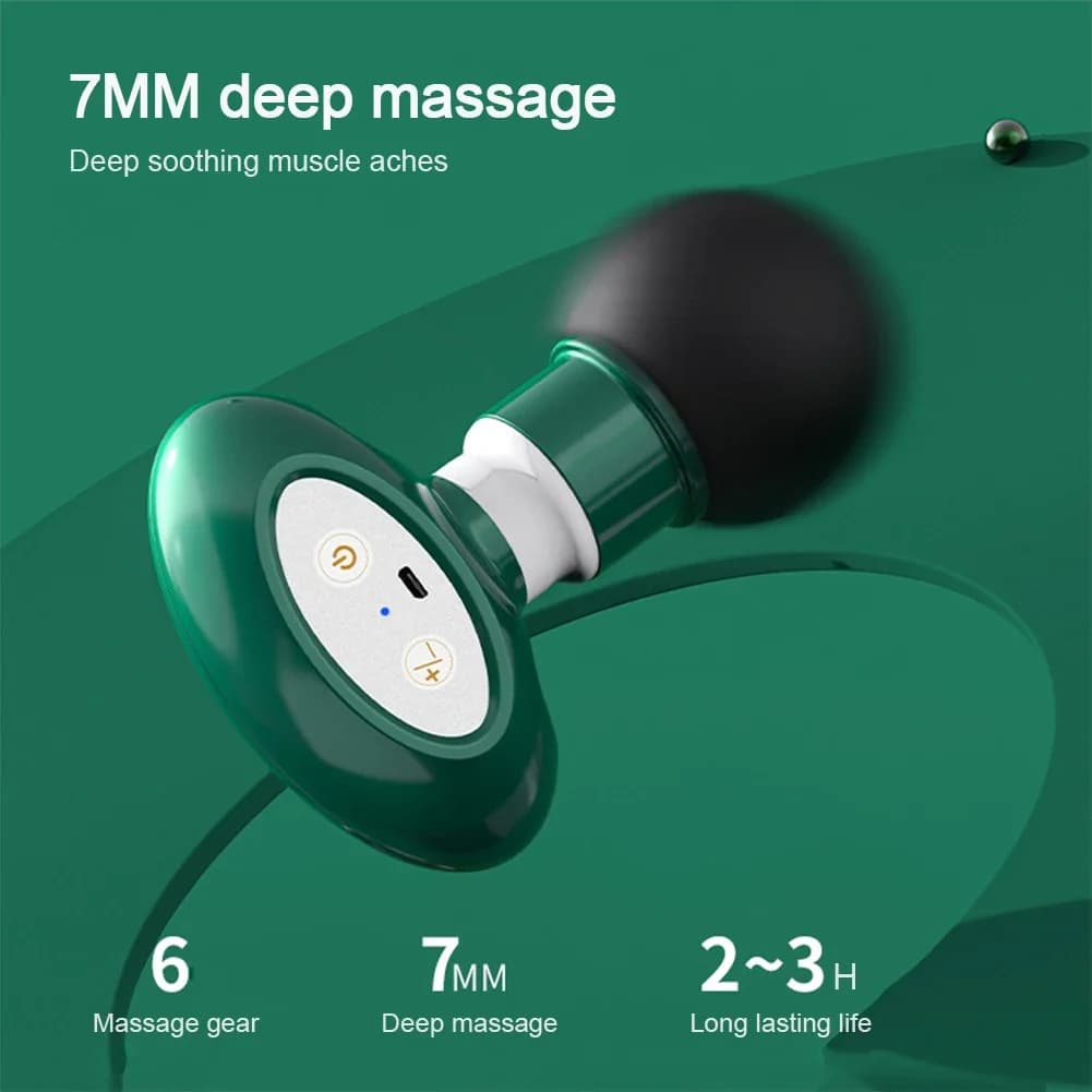 Mini Wireless Portable Massage Gun for Sports, Deep Vibration Muscular Massage for Fitness