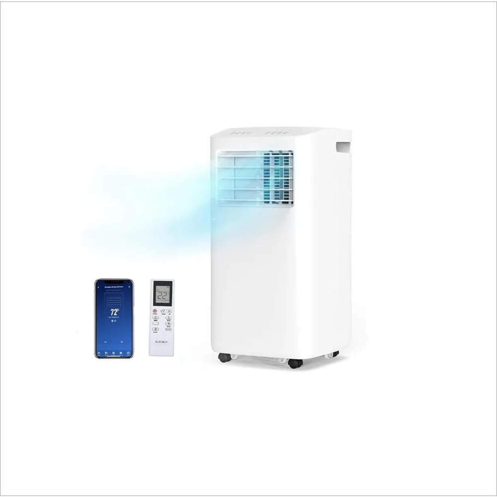 Condizionatore d'Aria Portatile Smart da 10000 BTU con WiFi, Telecomando e Controllo APP, 3-in-1: Raffreddatore, Deumidificatore e Ventilatore, Personalizzabile