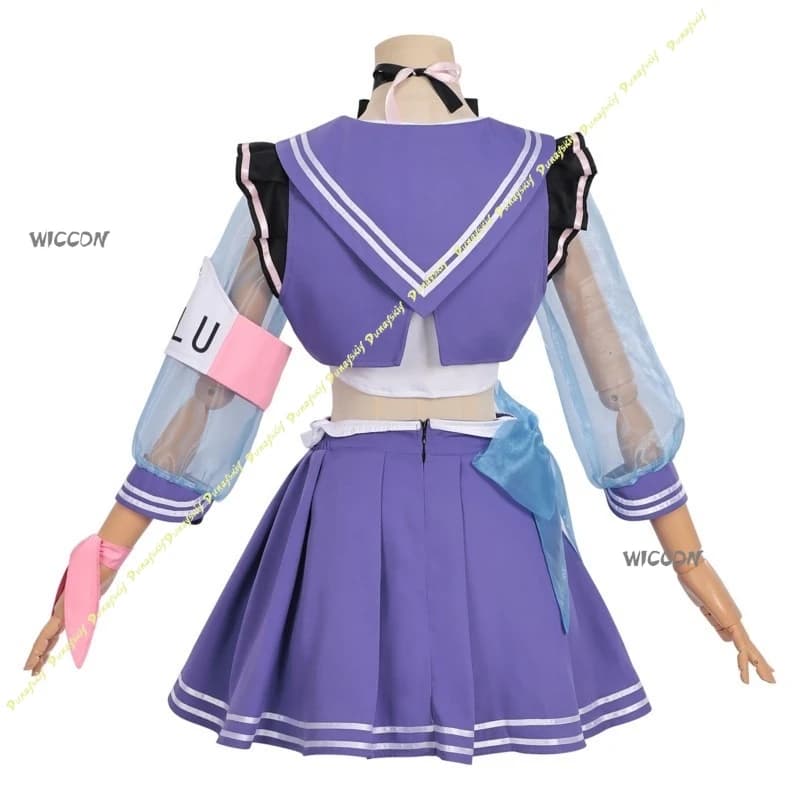 Costume Cosplay Neverness To Everness Aurelia, Abito a Tema Anime e Videogiochi per Cosplay, Uniforme di Halloween su Misura