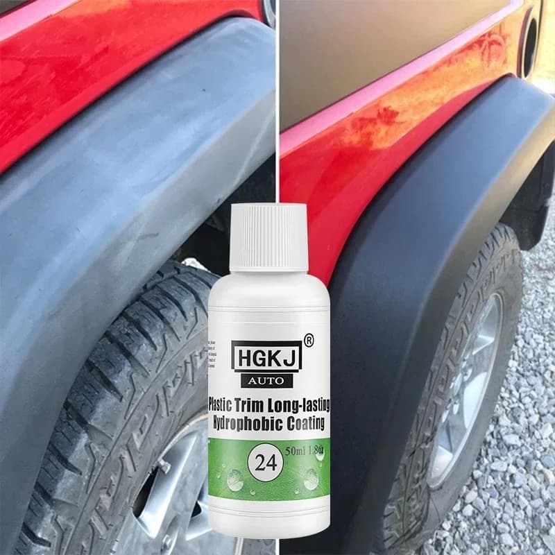 Rivitalizzatore di ripristino in plastica Rivestimento di plastica a lunga durata per gomme per auto Ristrutturare la lucentezza pulita Brillante nera HGKJ 24