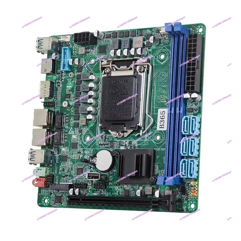 Nuova scheda madre B365 nera Qunhui ITX, computer industriale, routing morbido, server di archiviazione NAS, CPU di sesta generazione a 9a generazione