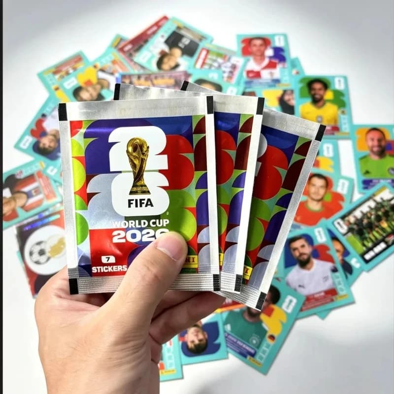 Panini FIFA World Cup 2026 Sticker Pack, Football Star Trading Cards, Fan Collectible Souvenirs, Holiday Gift for Soccer Lovers