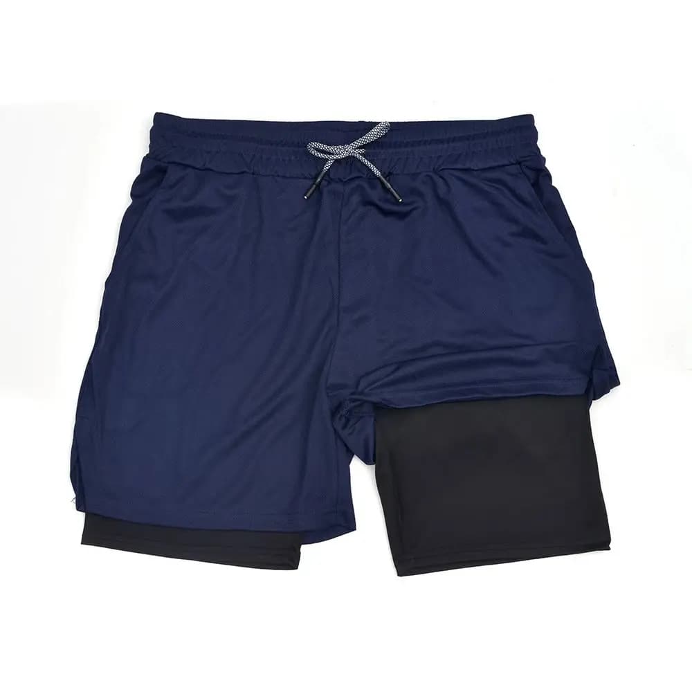 Pantaloncini Sportivi da Uomo 2026 a Doppio Strato per Fitness, Palestra e Allenamento, 2 in 1, Asciugatura Rapida, per Jogging Estivo