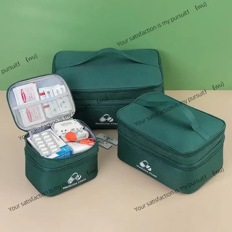 Kit di pronto soccorso da viaggio a casa Classificazione a doppio strato Conservazione Borsa per smistamento farmaci Custodia per prevenzione epidemica in tessuto Oxford