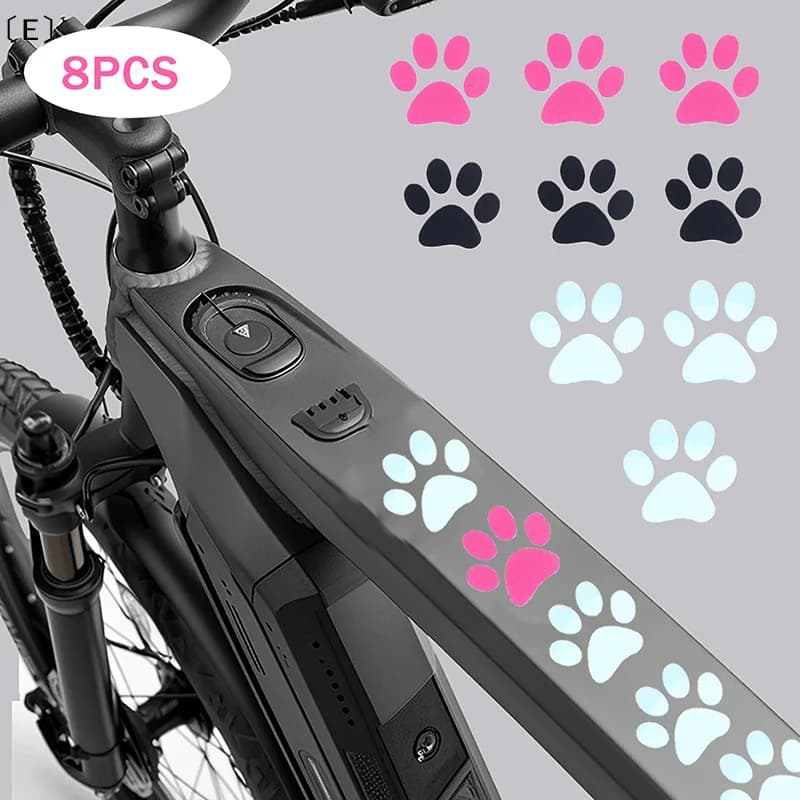 Cat Shaped Vinyl Sticker Set, Waterproof, for Motorcycle, Bicycle, MTB, Road Bike, Frame, Helmet, Scooter, Decoration