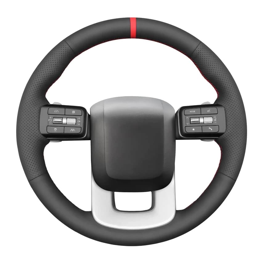 Coprivolante per auto in ecopelle nera per Hyundai Santa Fe Palisade 2024-2025