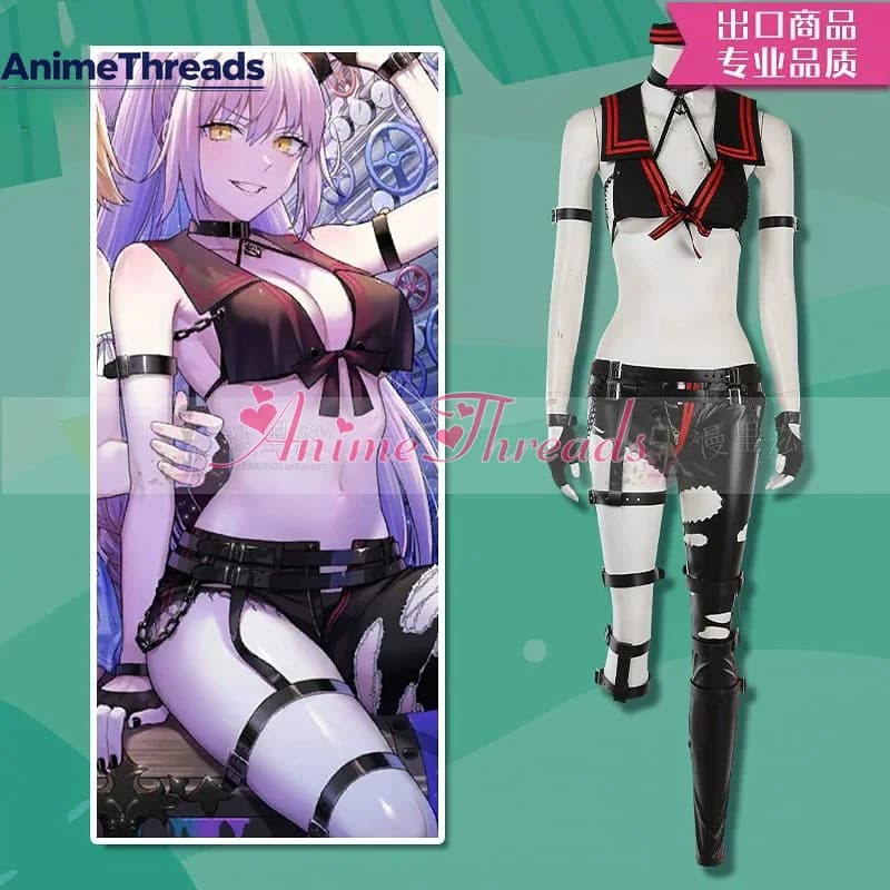 Customization FGO Fate Grand Order Cosplay Costume Jalter Craft Essence Jeanne d'Arc Alter Female Sailor Dress Uniform