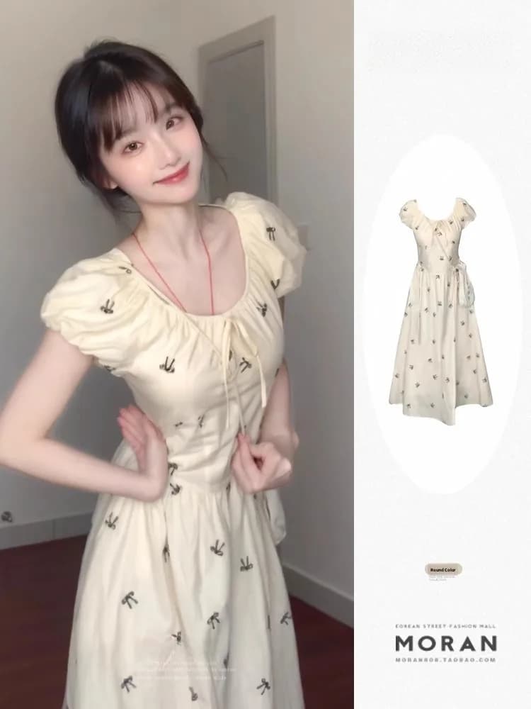 plus Size Women's Elegant Dress Autumn 2025 New Waist Cinching Loose Slimming Polka Dot Wide Leg Long Skirt City Commute