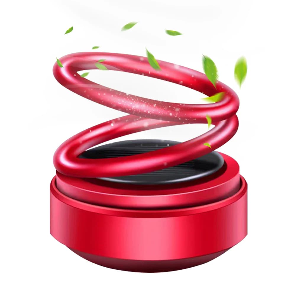 Diffusers for solar energy aromatherapy diffuser of portable aromas double ring rotating suspension accessories for car decoration