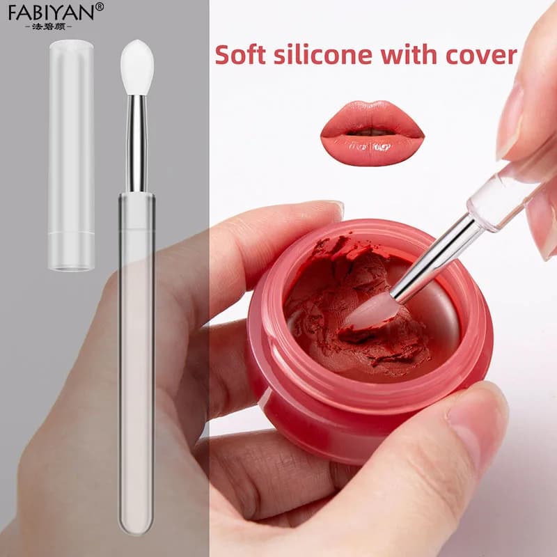1 silicone makeup brush, eye shadow brush, cosmetic brushes, makeup tools, accessories