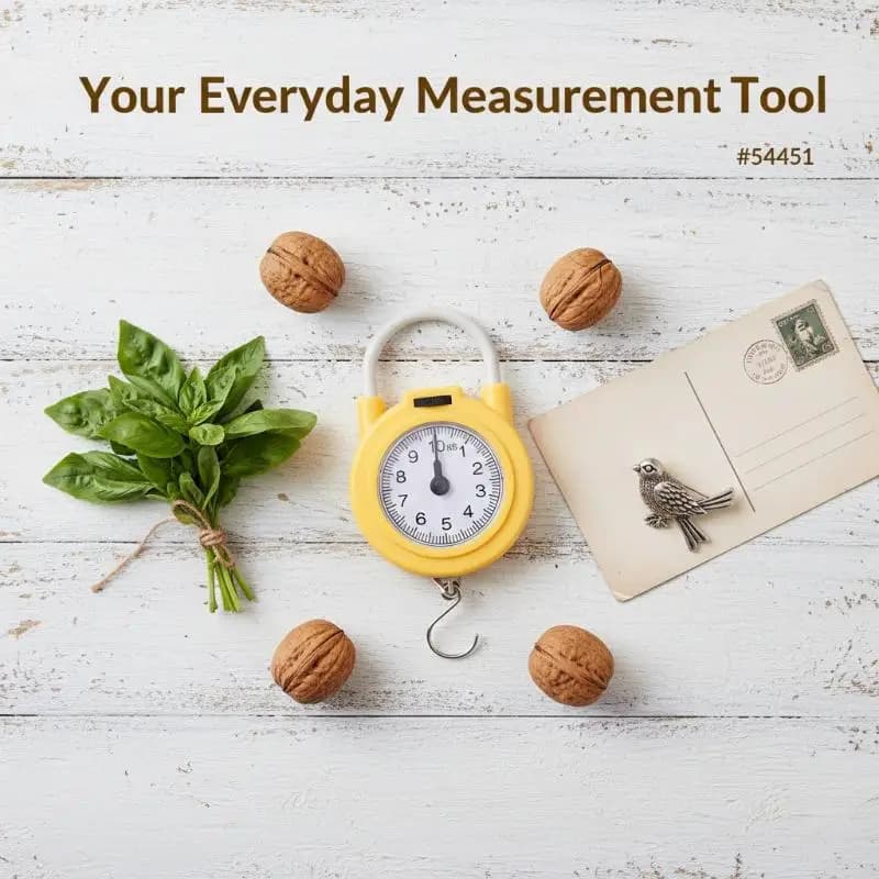 5KG Capacity Digital Scale for Food and Luggage with Compact Design and Precision Pointers