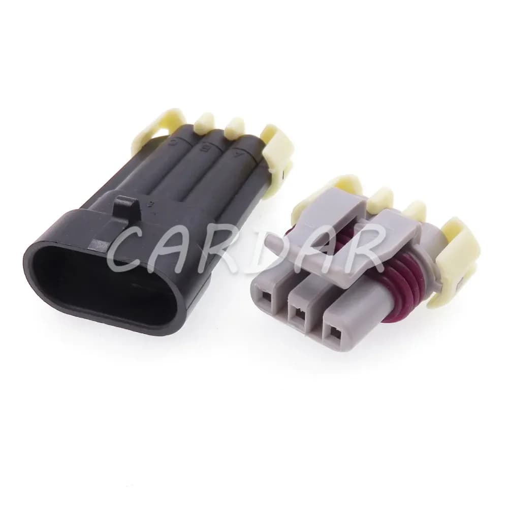 1 Set Connettore a 3 Pin 12129946 LS MAP e Sensore di Velocità Motore 58x con Connettore per Cablaggio AC